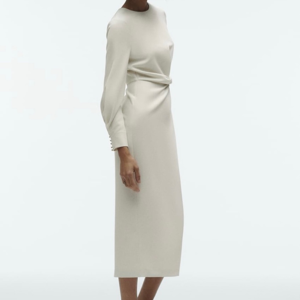 beautiful cream dress  oatmeal color new with tag